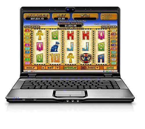  Online pokie on laptop-Australia