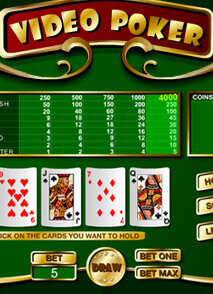 Online video poker games-Australia