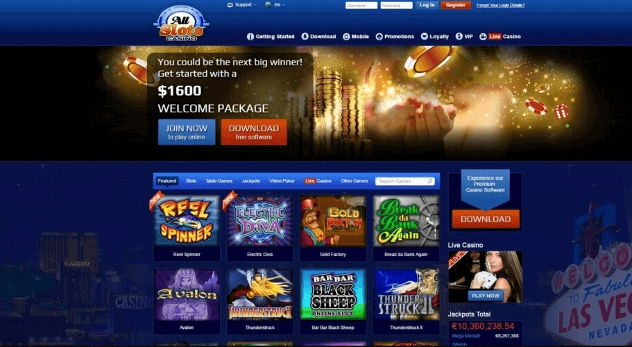 All Slots Casino Review & Ratings Get 1600 Sign Up Bonus Today