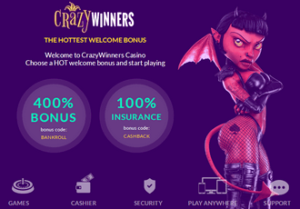 crazywinners bonus and promotions